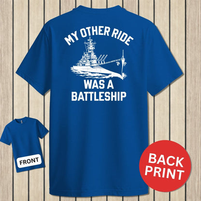 NavyHumor Classic Cotton T-shirt Blue / S My Other Ride  - Battleship