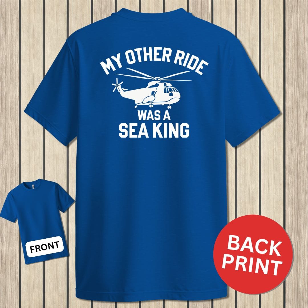 NavyHumor Classic Cotton T-shirt Blue / S My Other Ride - Sea King
