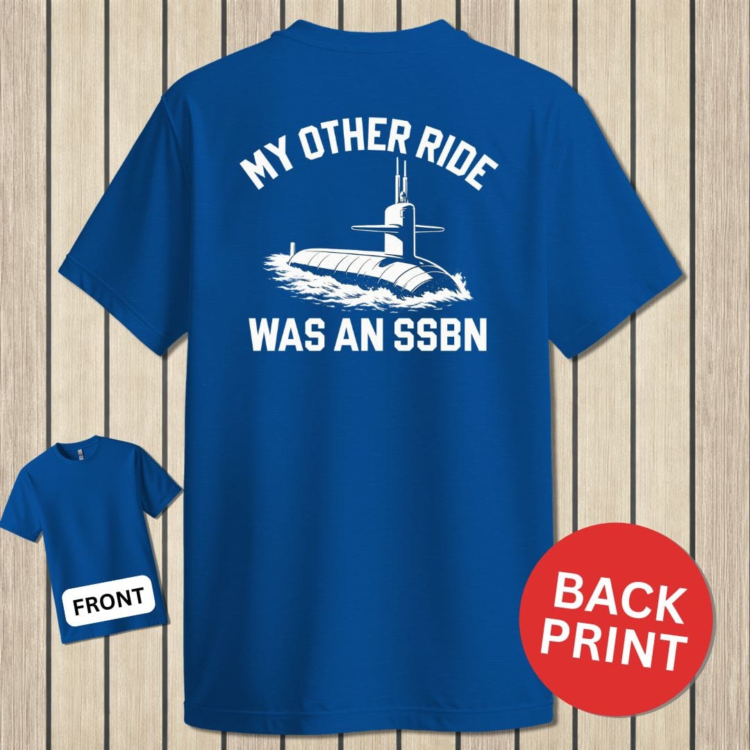 NavyHumor Classic Cotton T-shirt Blue / S My Other Ride  - SSBN