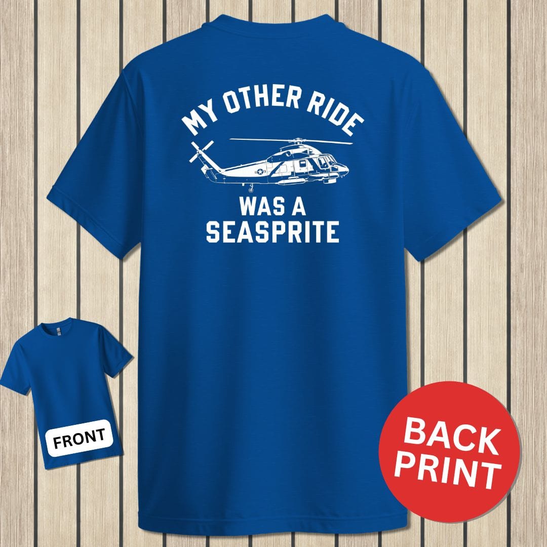 NavyHumor Classic Cotton T-shirt Blue / S My Other Ride Was A Seasprite