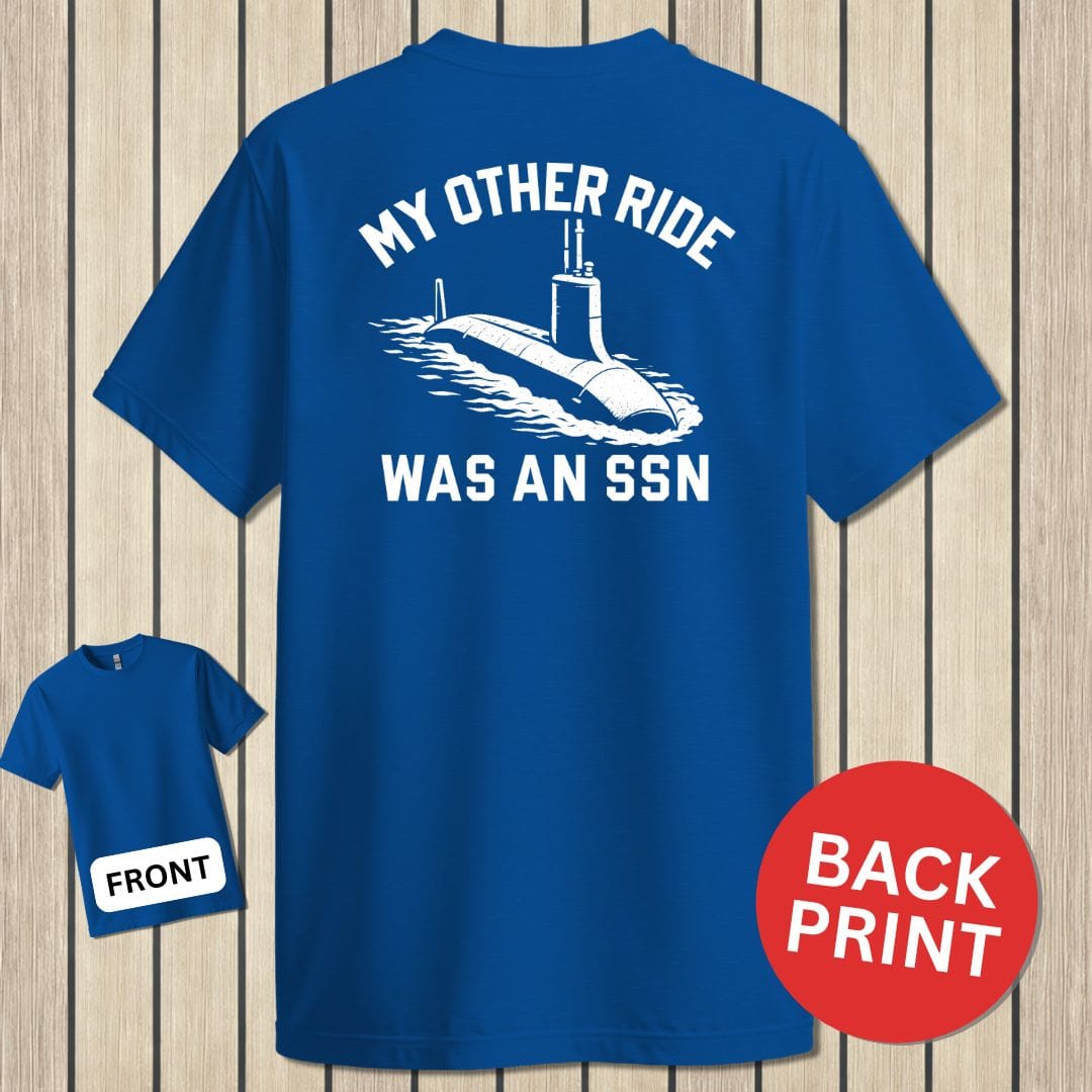NavyHumor Classic Cotton T-shirt Blue / S My Other Ride Was An SSN