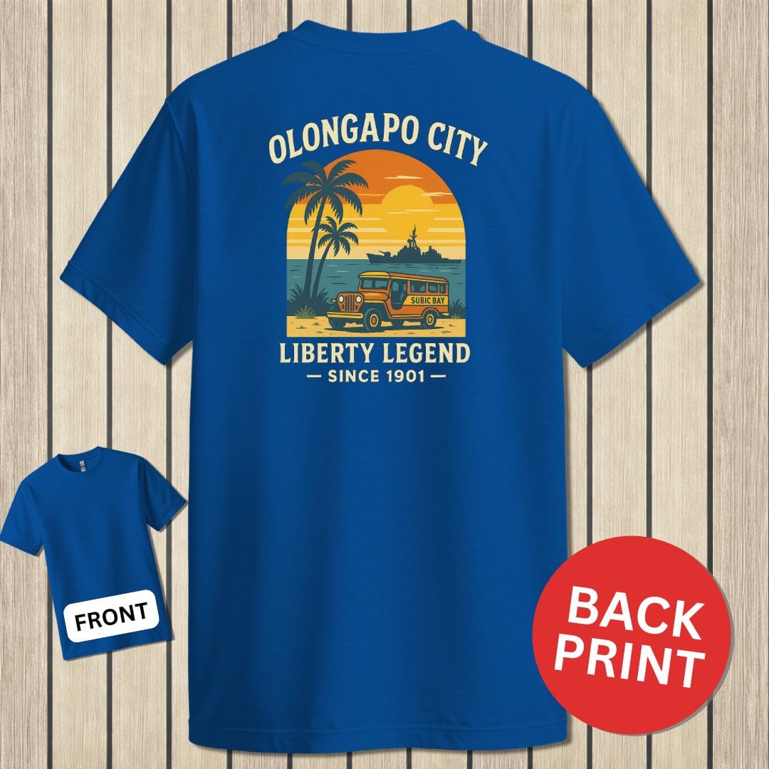NavyHumor Classic Cotton T-shirt Blue / S Olongapo City - Liberty Legend
