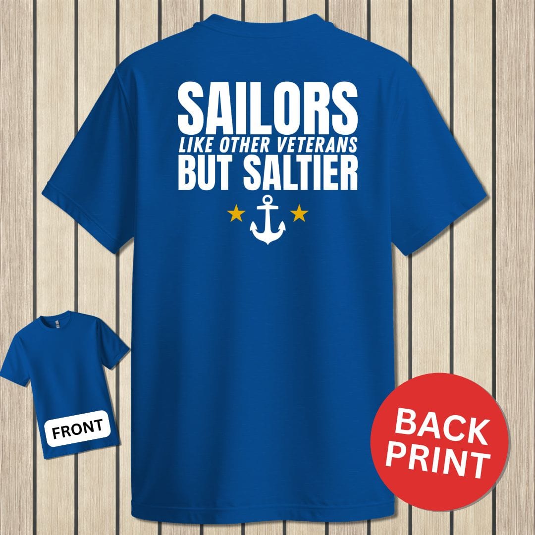 NavyHumor Classic Cotton T-shirt Blue / S Sailors Are Saltier