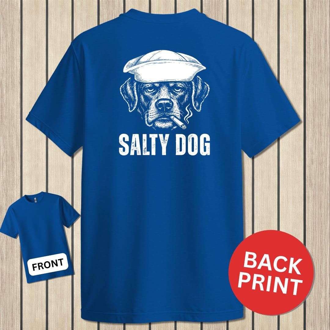 NavyHumor Classic Cotton T-shirt Blue / S Salty Dog