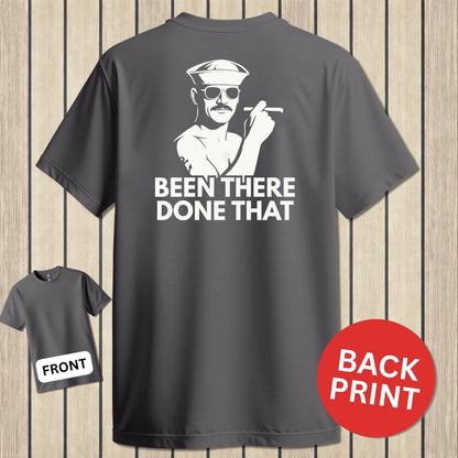 NavyHumor Classic Cotton T-shirt Charcoal / S Been There, Done That