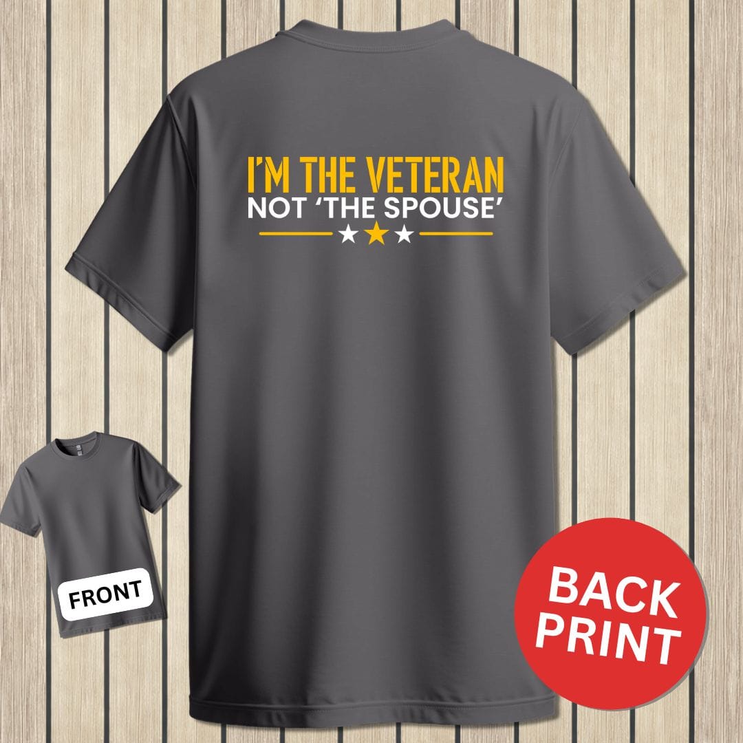 NavyHumor Classic Cotton T-shirt Charcoal / S I'm The Veteran