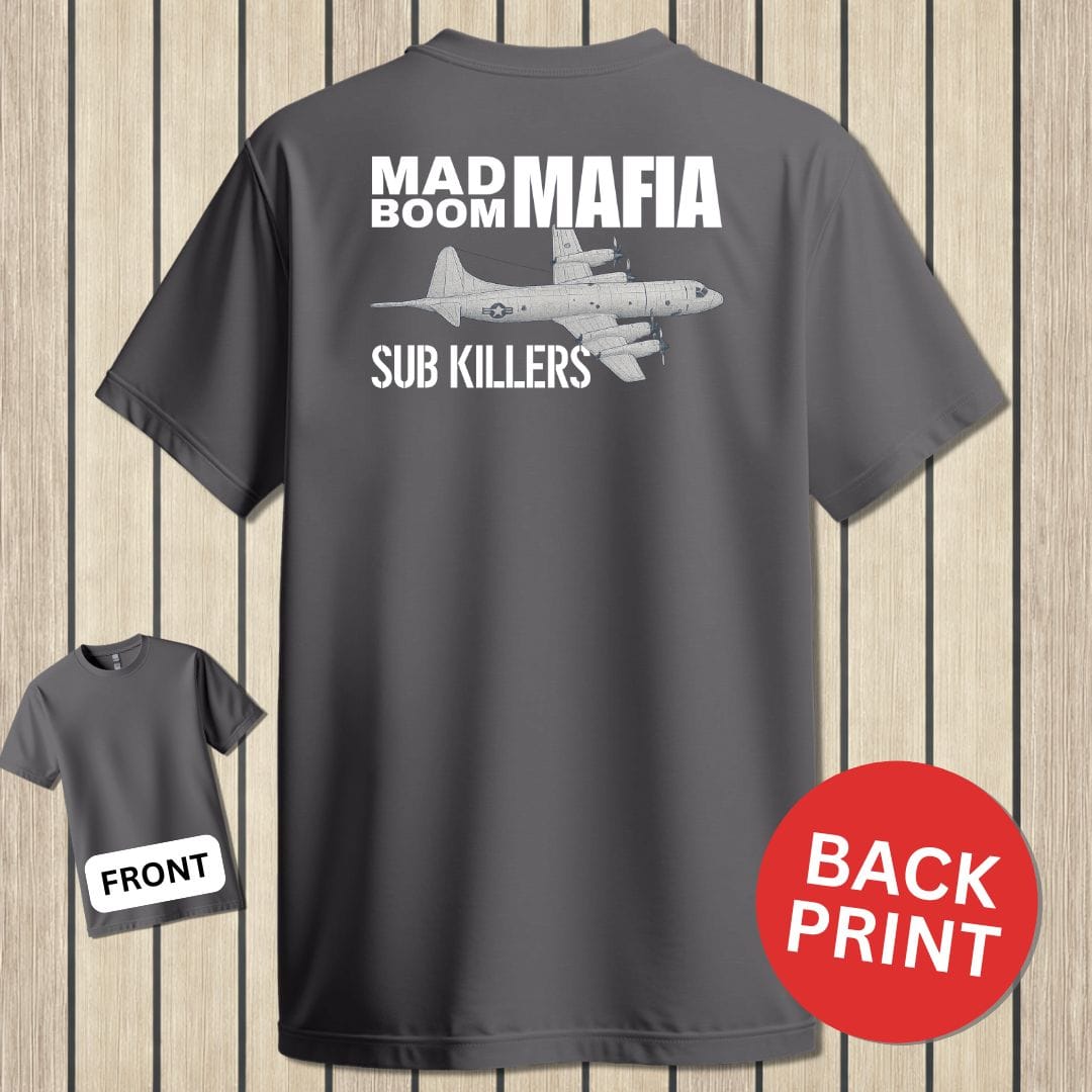 NavyHumor Classic Cotton T-shirt Charcoal / S Mad Boom Mafia - Sub Killers
