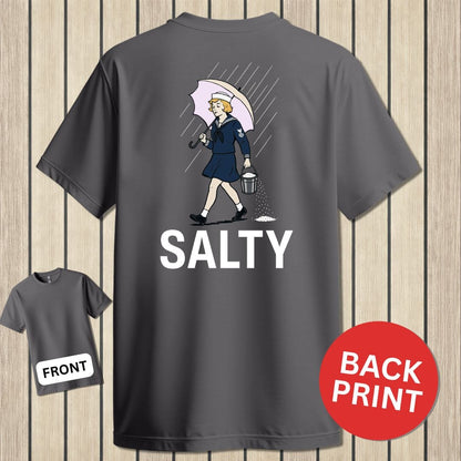 NavyHumor Classic Cotton T-shirt Charcoal / S Salty Girl