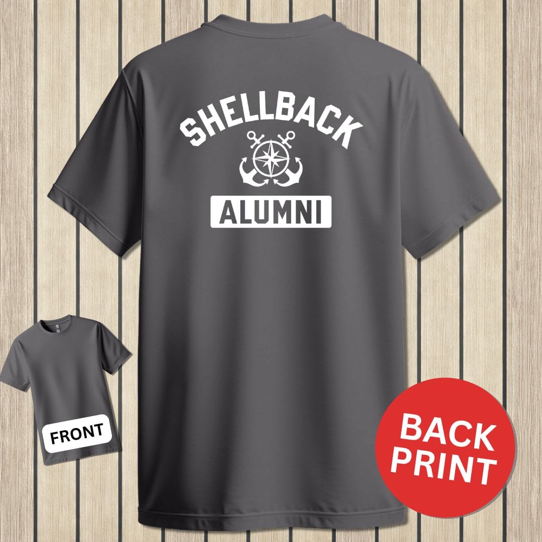 NavyHumor Classic Cotton T-shirt Charcoal / S Shellback Alumni