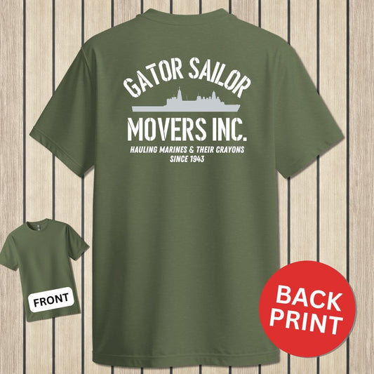 NavyHumor Classic Cotton T-shirt Military Green / S Gator Sailor Movers