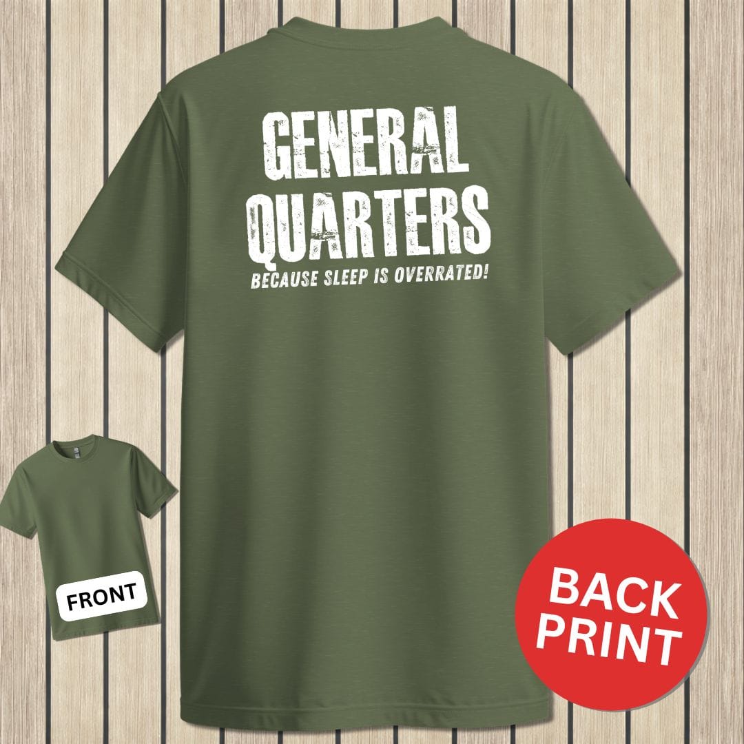 NavyHumor Classic Cotton T-shirt Military Green / S General Quarters