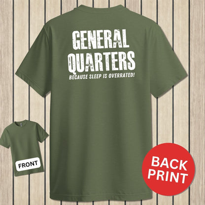 NavyHumor Classic Cotton T-shirt Military Green / S General Quarters
