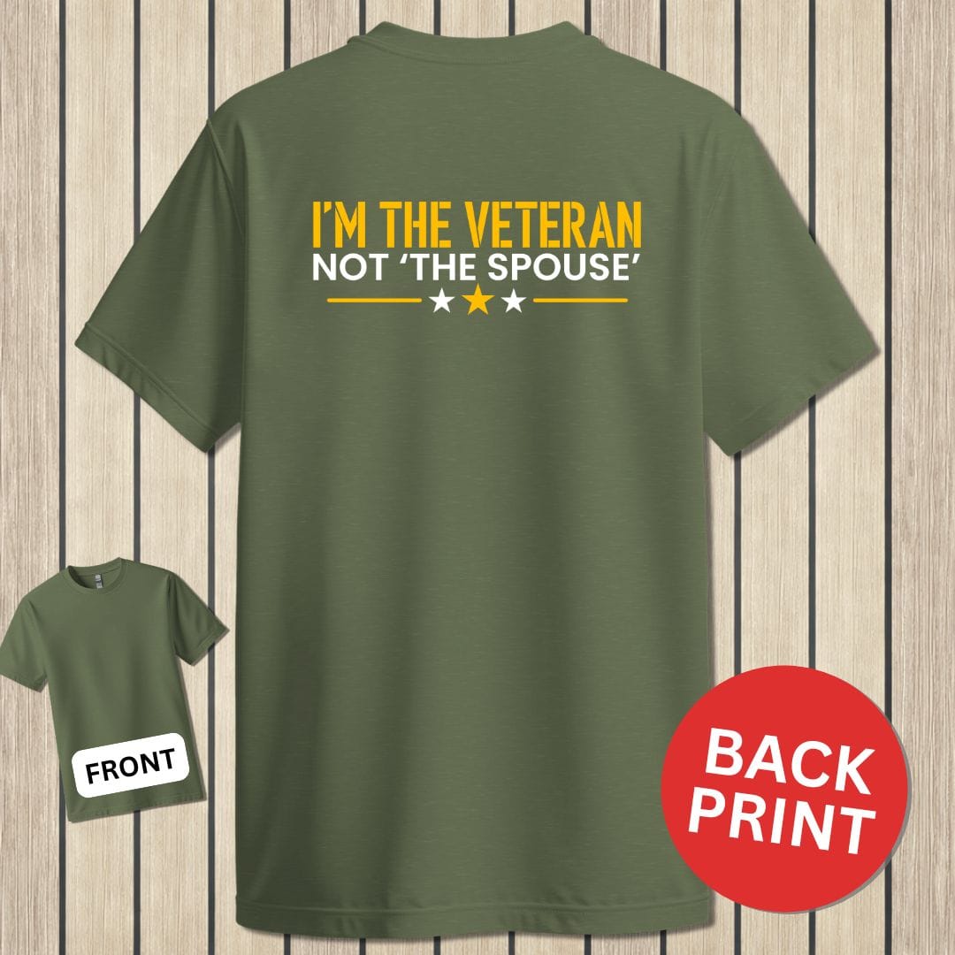 NavyHumor Classic Cotton T-shirt Military Green / S I'm The Veteran