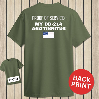 NavyHumor Classic Cotton T-shirt Military Green / S Proof of Service