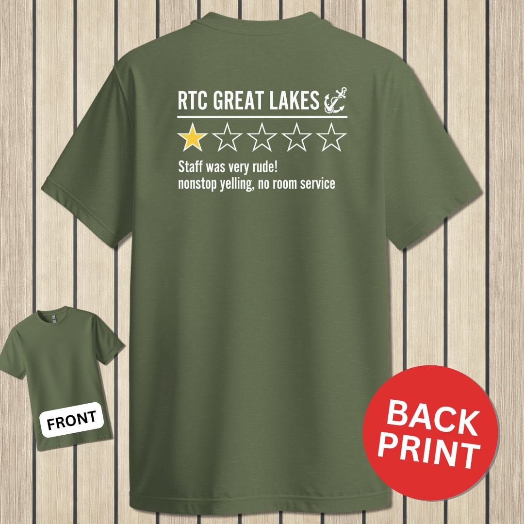 NavyHumor Classic Cotton T-shirt Military Green / S RTC Great Lakes Review