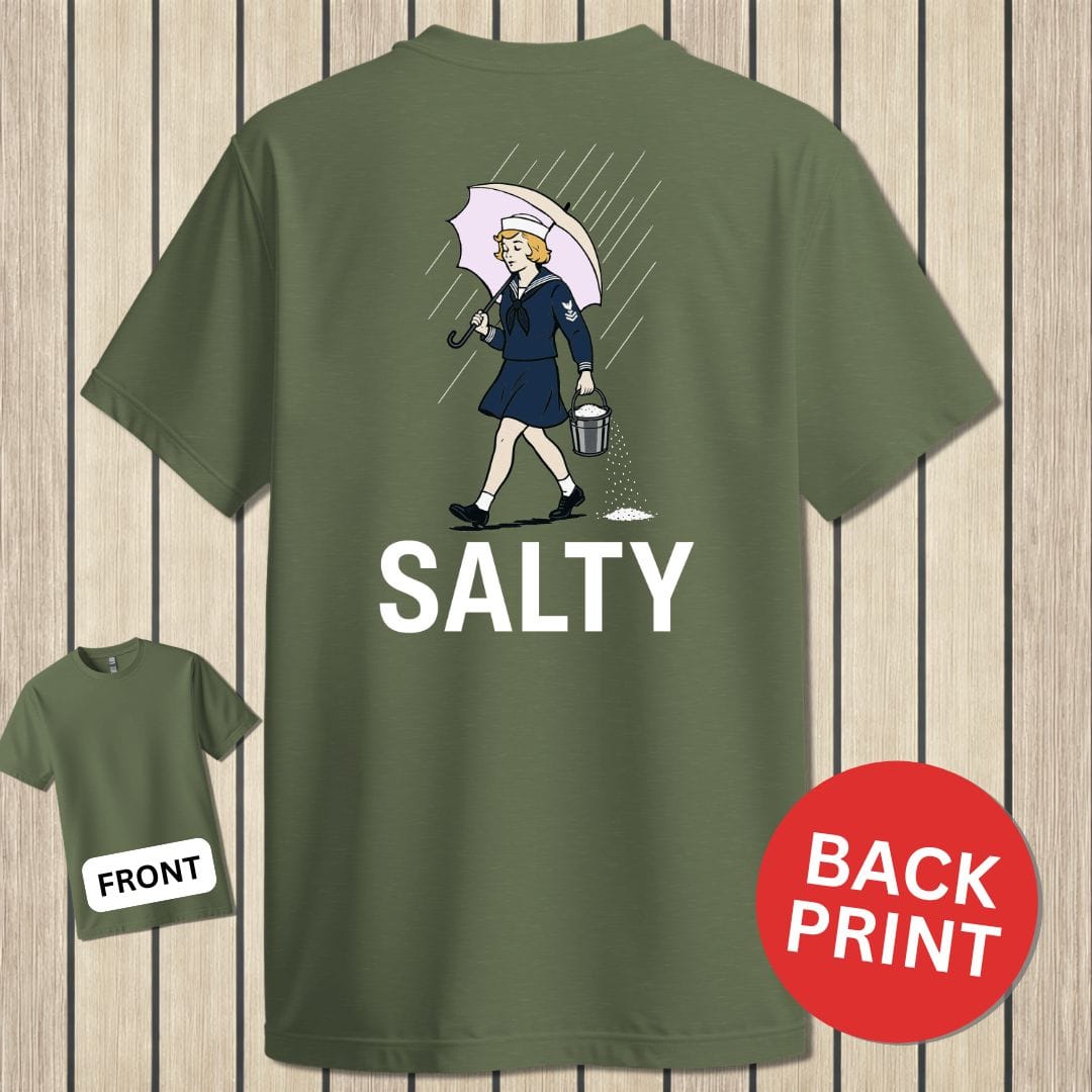 NavyHumor Classic Cotton T-shirt Military Green / S Salty Girl