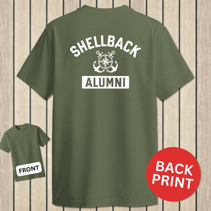 NavyHumor Classic Cotton T-shirt Military Green / S Shellback Alumni