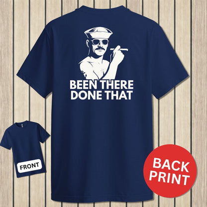 NavyHumor Classic Cotton T-shirt Navy / S Been There, Done That