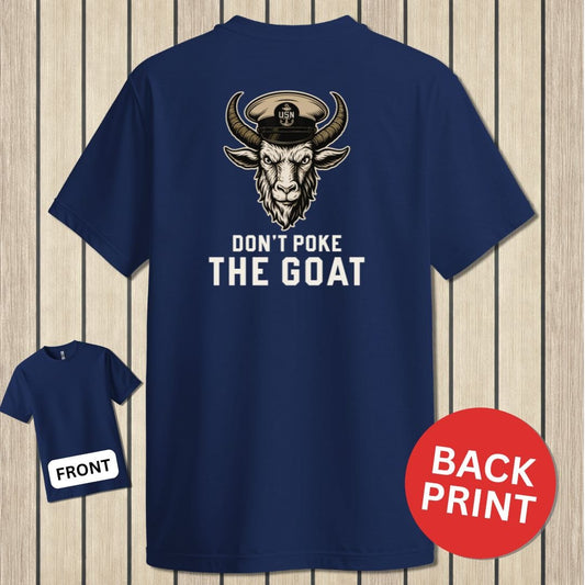 NavyHumor Classic Cotton T-shirt Navy / S Don't Poke The Goat