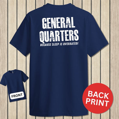 NavyHumor Classic Cotton T-shirt Navy / S General Quarters