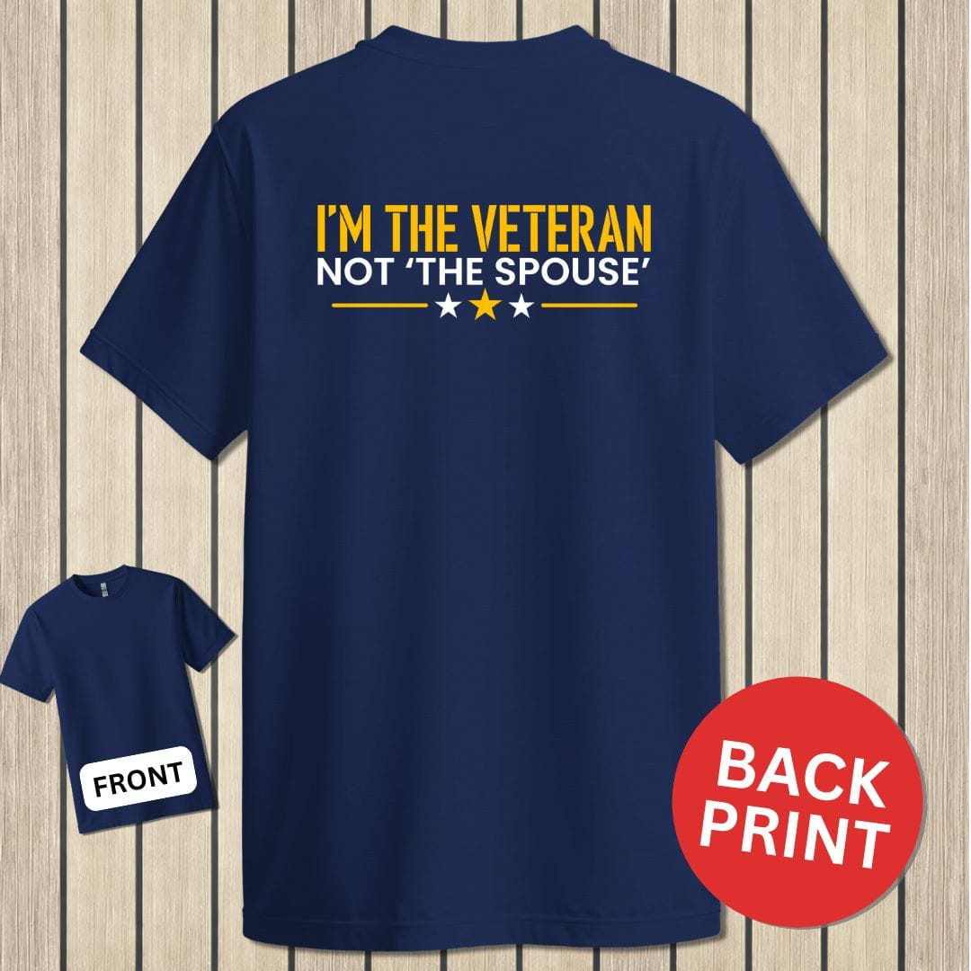 NavyHumor Classic Cotton T-shirt Navy / S I'm The Veteran
