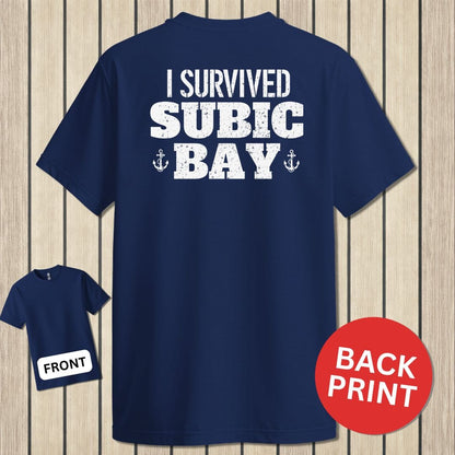 NavyHumor Classic Cotton T-shirt Navy / S I Survived Subic Bay
