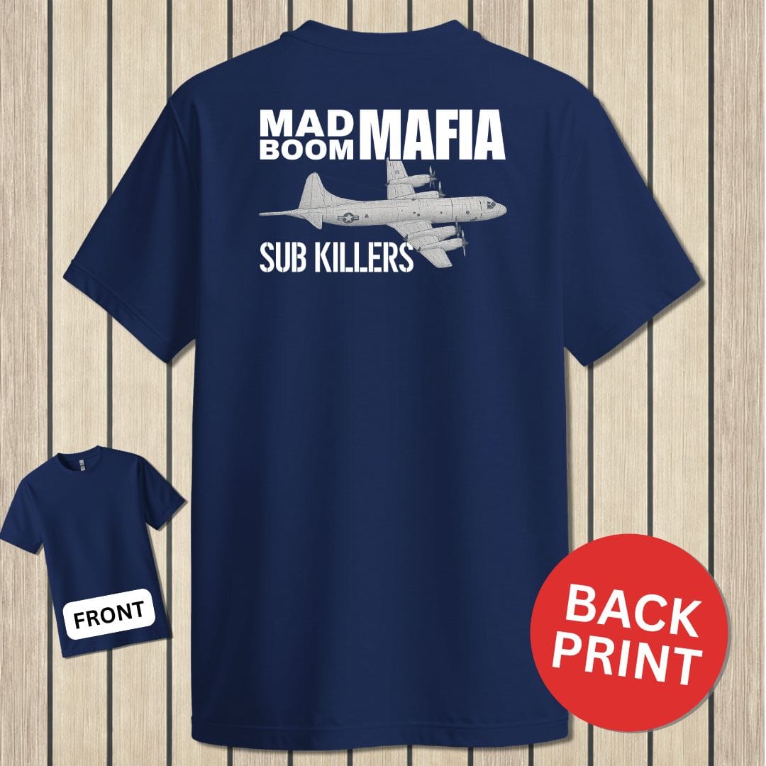 NavyHumor Classic Cotton T-shirt Navy / S Mad Boom Mafia - Sub Killers