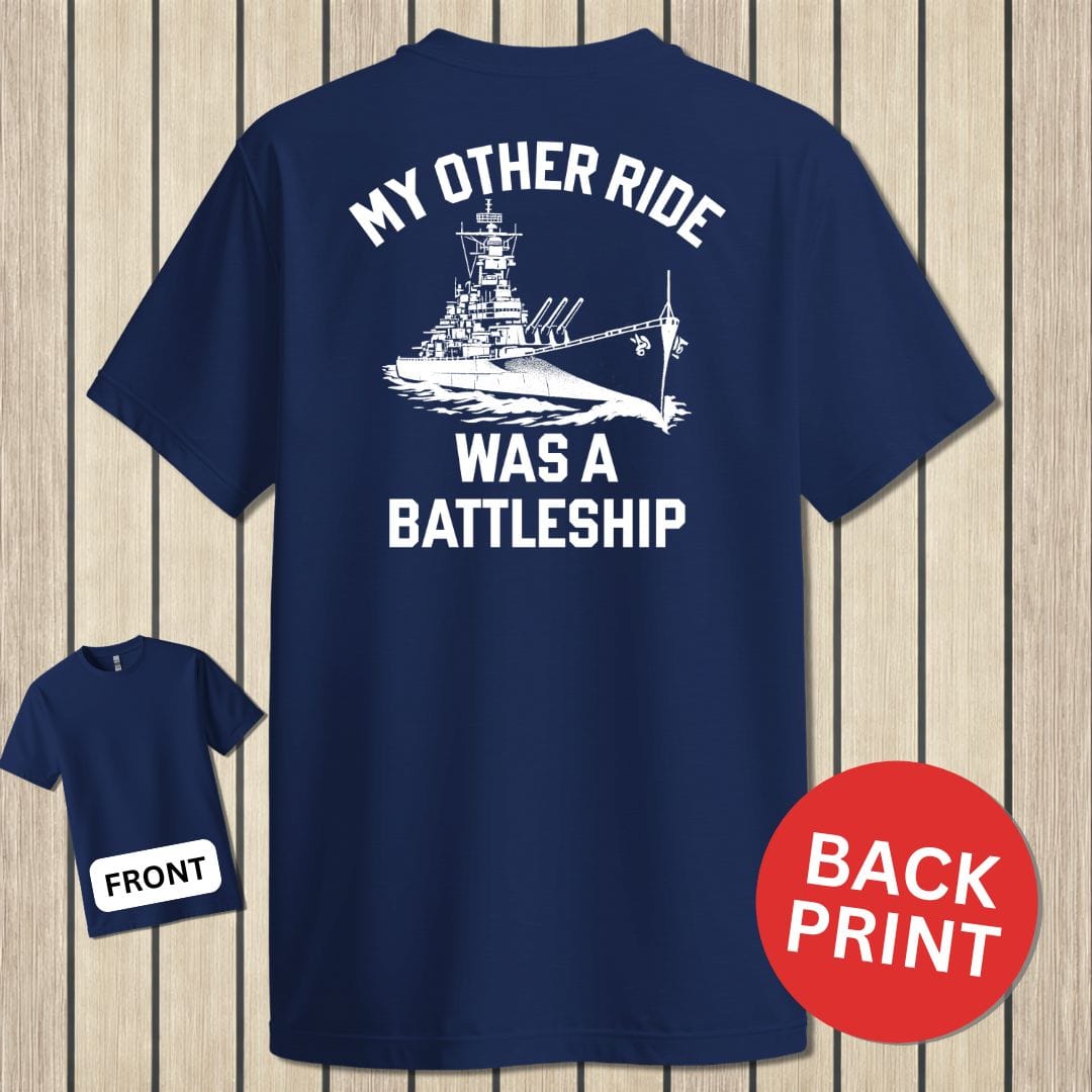 NavyHumor Classic Cotton T-shirt Navy / S My Other Ride  - Battleship