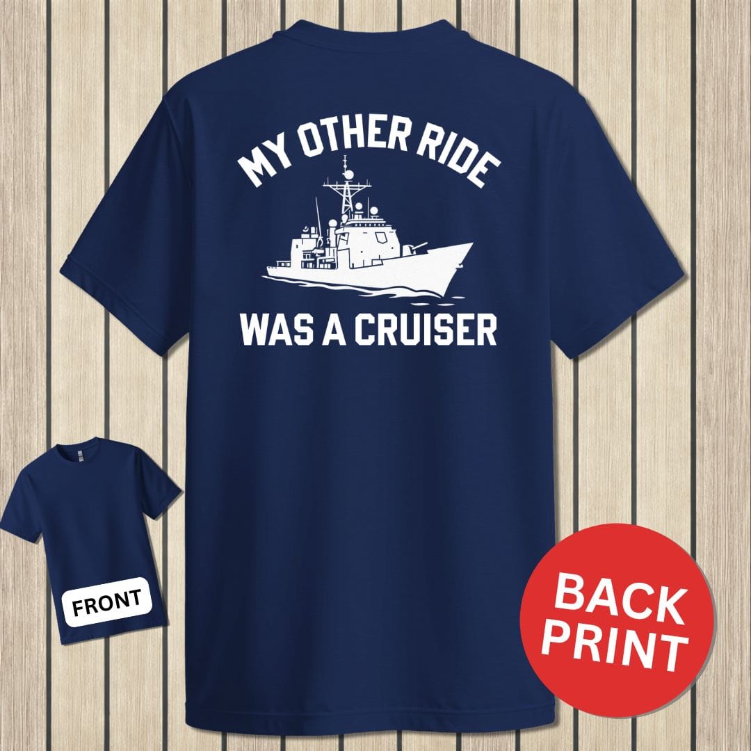 NavyHumor Classic Cotton T-shirt Navy / S My Other Ride - Cruiser