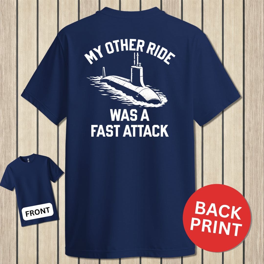 NavyHumor Classic Cotton T-shirt Navy / S My Other Ride - Fast Attack