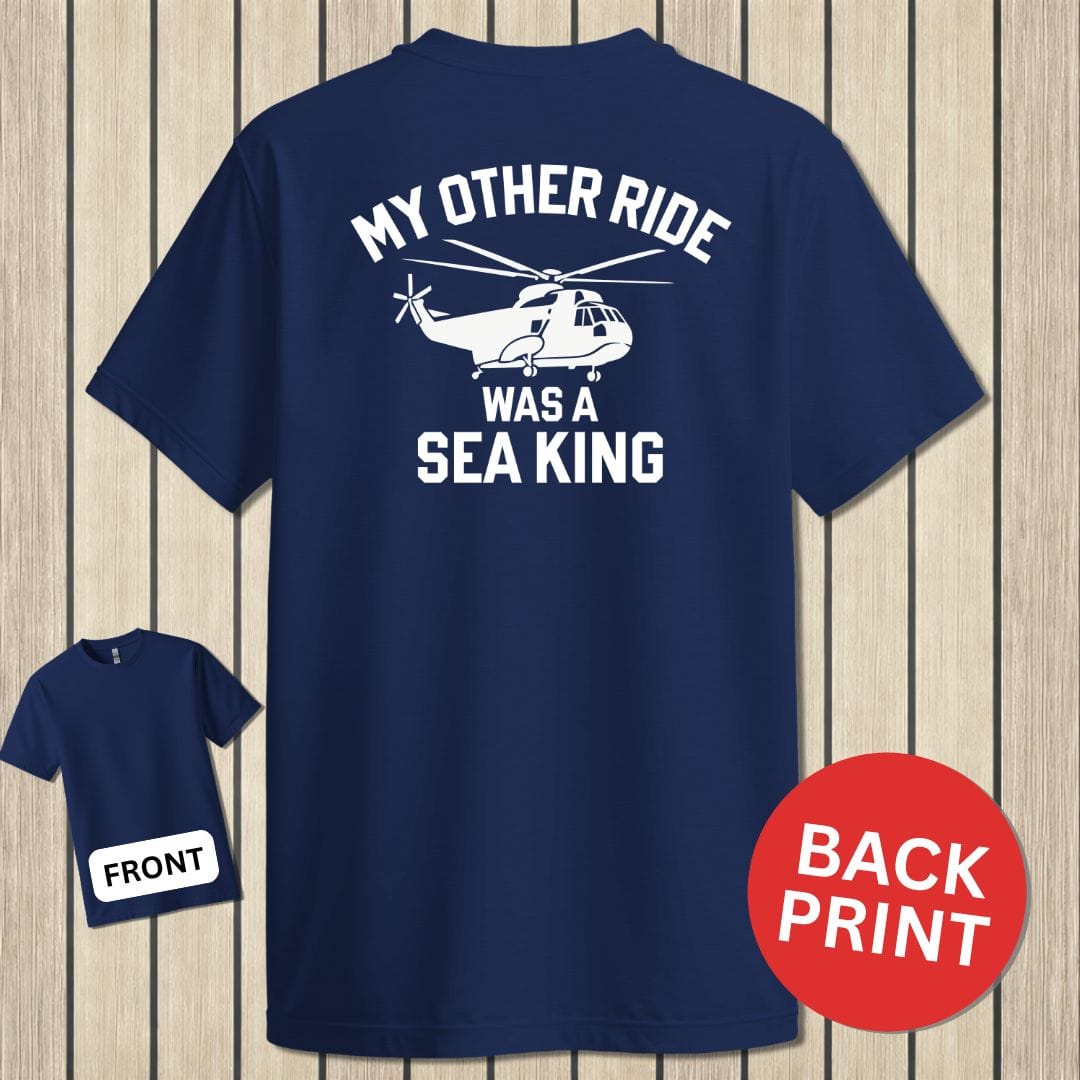 NavyHumor Classic Cotton T-shirt Navy / S My Other Ride - Sea King