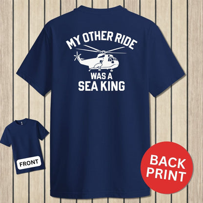 NavyHumor Classic Cotton T-shirt Navy / S My Other Ride - Sea King