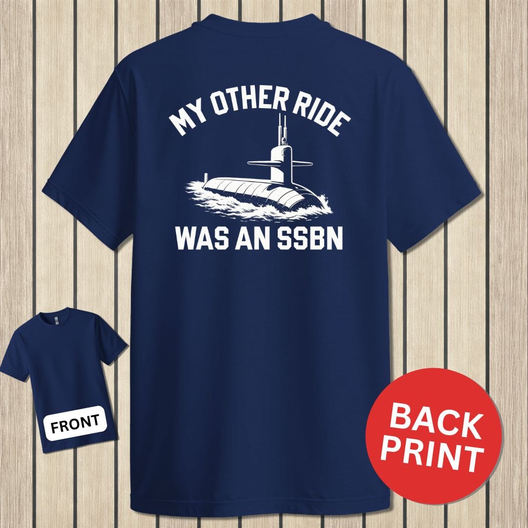 NavyHumor Classic Cotton T-shirt Navy / S My Other Ride  - SSBN