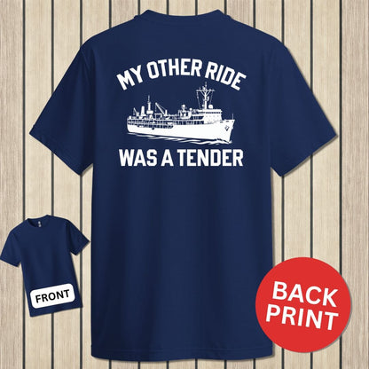 NavyHumor Classic Cotton T-shirt Navy / S My Other Ride - Tender