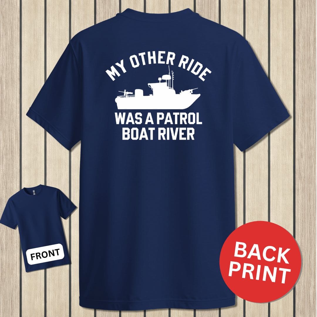 NavyHumor Classic Cotton T-shirt Navy / S My Other Ride Was A PBR