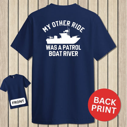 NavyHumor Classic Cotton T-shirt Navy / S My Other Ride Was A PBR