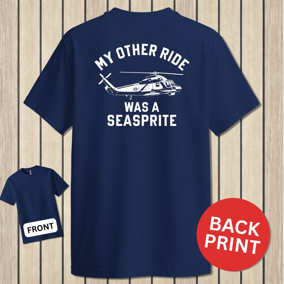 NavyHumor Classic Cotton T-shirt Navy / S My Other Ride Was A Seasprite