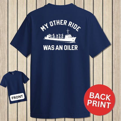 NavyHumor Classic Cotton T-shirt Navy / S My Other Ride Was An Oiler