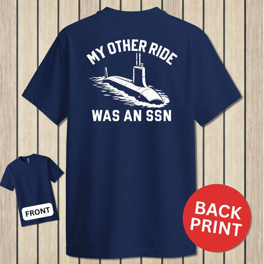 NavyHumor Classic Cotton T-shirt Navy / S My Other Ride Was An SSN