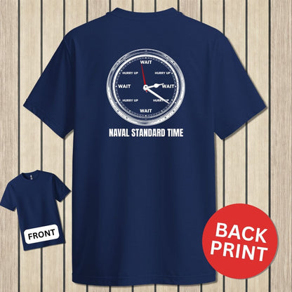 NavyHumor Classic Cotton T-shirt Navy / S Naval Standard Time