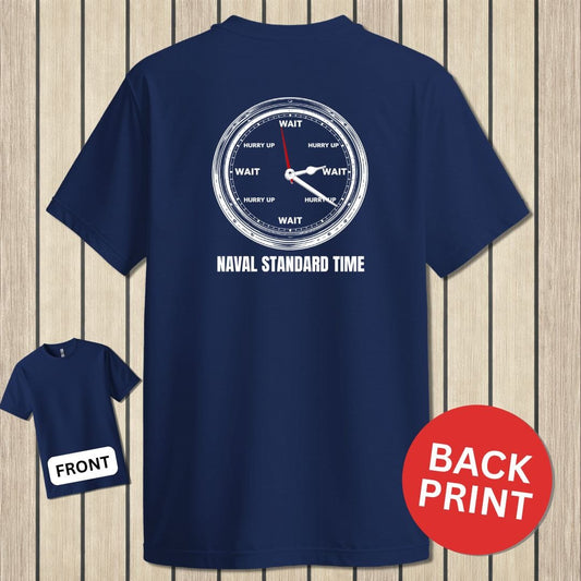NavyHumor Classic Cotton T-shirt Navy / S Naval Standard Time