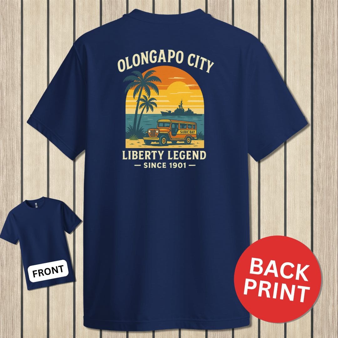 NavyHumor Classic Cotton T-shirt Navy / S Olongapo City - Liberty Legend