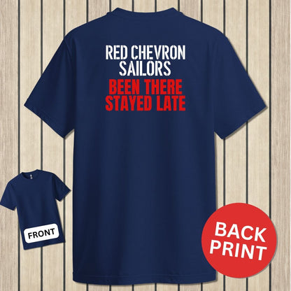 NavyHumor Classic Cotton T-shirt Navy / S Red Chevron Sailors