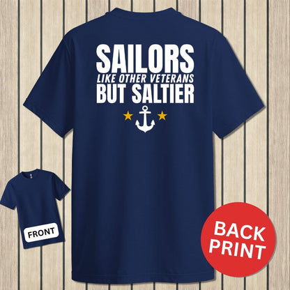 NavyHumor Classic Cotton T-shirt Navy / S Sailors Are Saltier