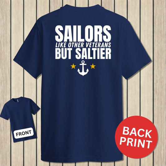 NavyHumor Classic Cotton T-shirt Navy / S Sailors Are Saltier