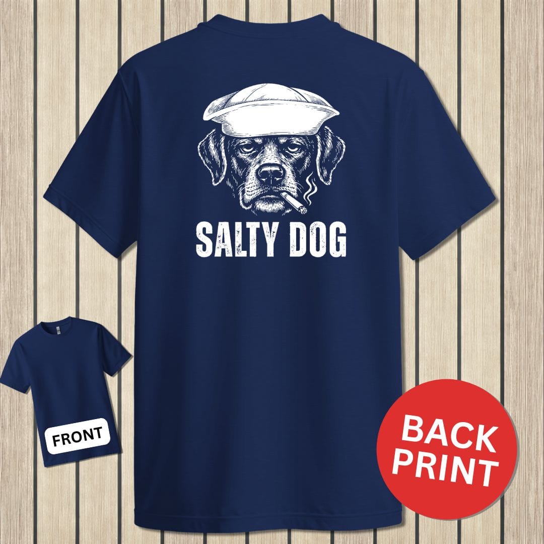 NavyHumor Classic Cotton T-shirt Navy / S Salty Dog
