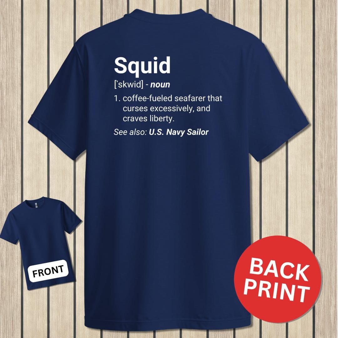NavyHumor Classic Cotton T-shirt Navy / S Squid Definition