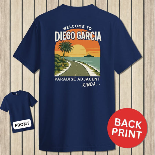 NavyHumor Classic Cotton T-shirt Navy / S Welcome To Diego Garcia