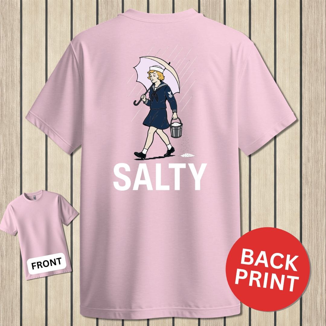 NavyHumor Classic Cotton T-shirt Pink / S Salty Girl