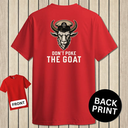 NavyHumor Classic Cotton T-shirt Red / S Don't Poke The Goat